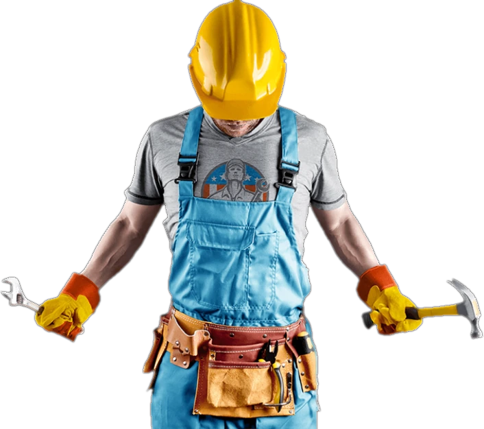 A skilled professional in protective workwear, ready to help